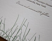 Natural Wedding Invitation - Grass (Sample Set)