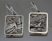 SEAGULLS silver earrings