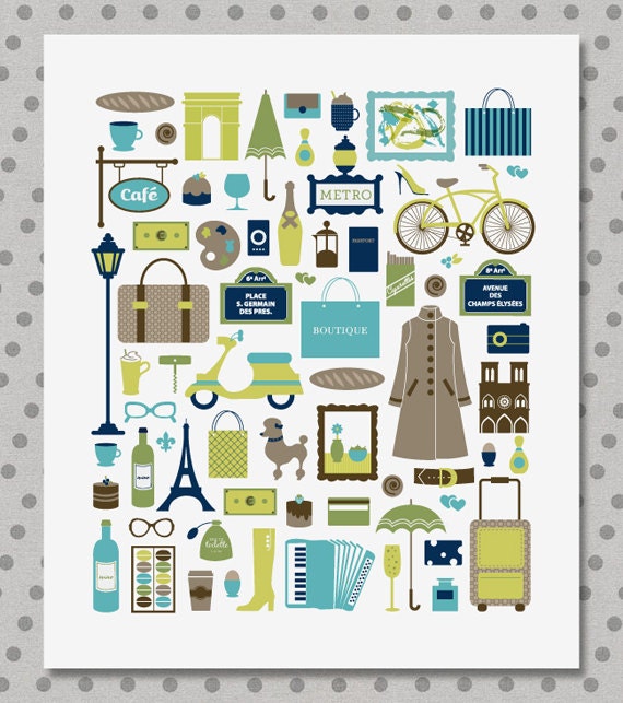 Paris, I Love You Print