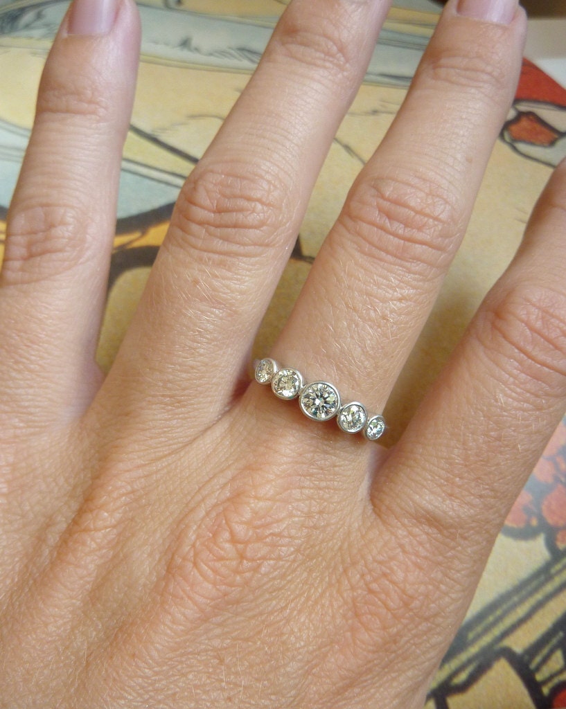 Bezel Set Diamond Band - Custom for erin177, Last Payment