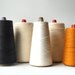 5 Industrial Thread Spools - Cones - Autumn, Halloween Colors - Vintage Sewing Collection