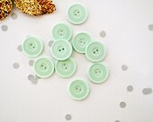 Vintage Buttons, Sea Foam Blue