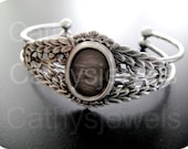 Antiqued Filigreed Cuff Bracelet Setting