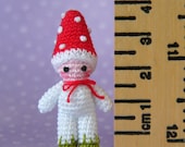 PDF PATTERN - Amigurumi Crochet Tutorial Pattern Miniature Toadstool Mushroom Boy