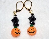 Orange Pumpkin Earrings
