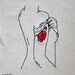 She Wears Her Heart on Her Sleeve Embroidered Wall Hanging