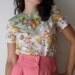 fox print floral top Supayana LAST ONE size small