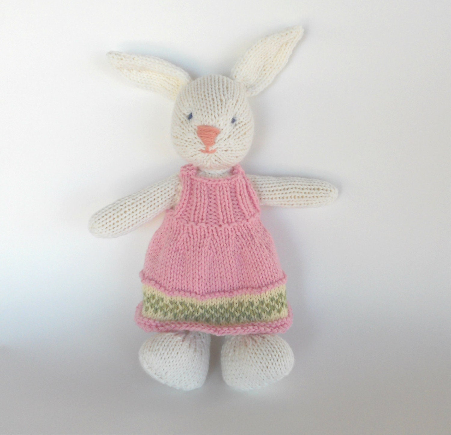 Natural Stuffed Animal Toy, handKnit by Woolies CUSTOM Order for YOU, Natural Childrens Toy