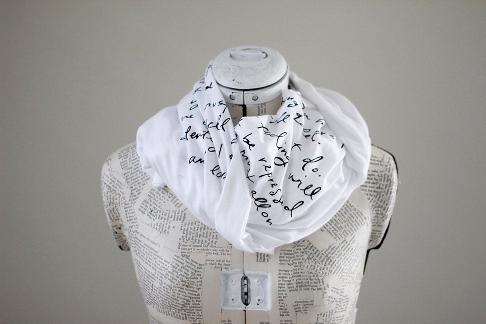 Mr. Darcy proposal scarf - Jane Austen