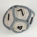 Gaming Dice - six geometric PDF CROCHET PATTERNS