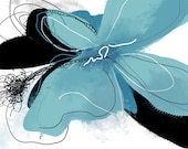 Set of Four Tiffany Blue mini art prints