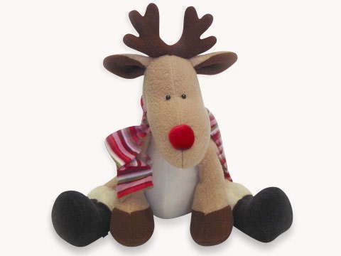 Reggie Reindeer Stuffed Toy Pattern PDF INSTANT DOWNLOAD