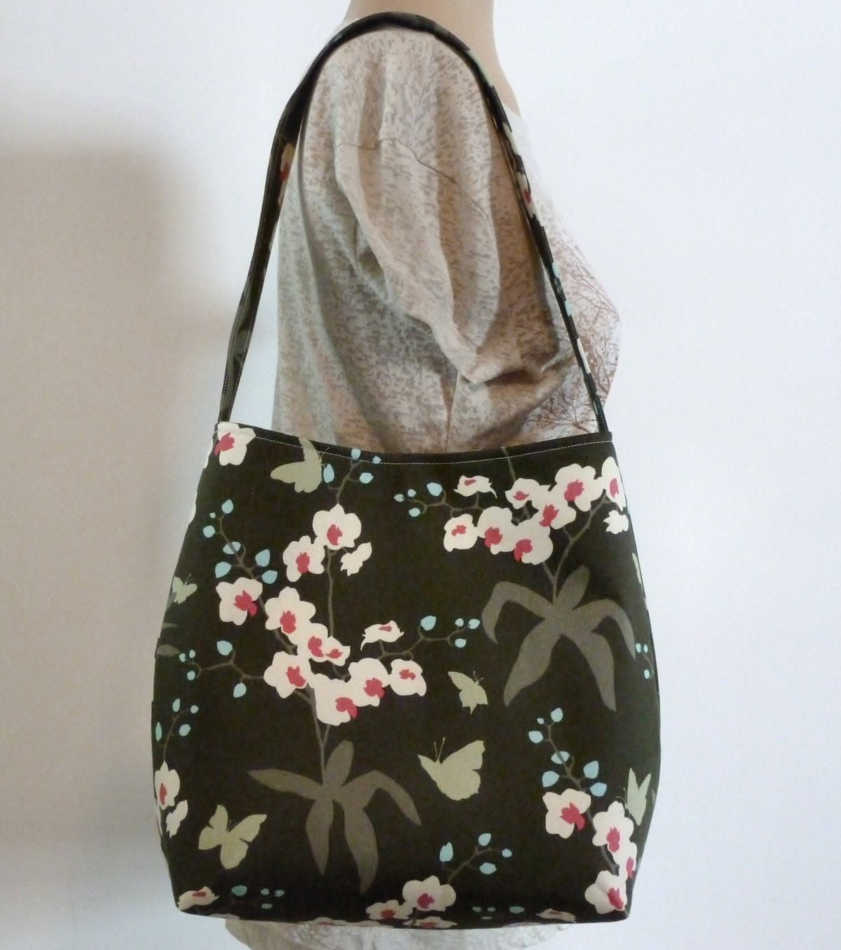 Bucket Bag Shoulder Purse Thyme Orchid Ginseng Joel Dewberry