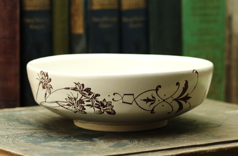 Shallow Bowl - Flowers - Dishes Dining Entertainment
