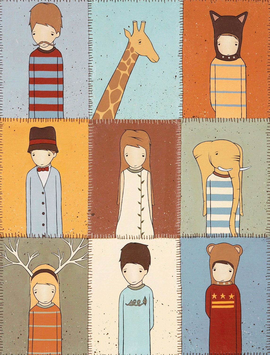 we are all here print