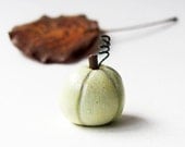 Miniature Clay Pumpkin Sculpture- Autumn Decor, Thanksgiving Centerpiece, Wedding Decoration, Nursery Art