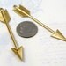 Brass Arrow Pendants (2X) (M838)