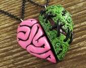 Zombie Brain Heart Best Friends Set