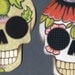 DOTD Halloween Sugar Skull Banner Garland Bunting Ornaments Decoration Original Folk Art  DIY