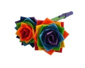 Duct Tape Flower Pens Rainbows - Set of Two