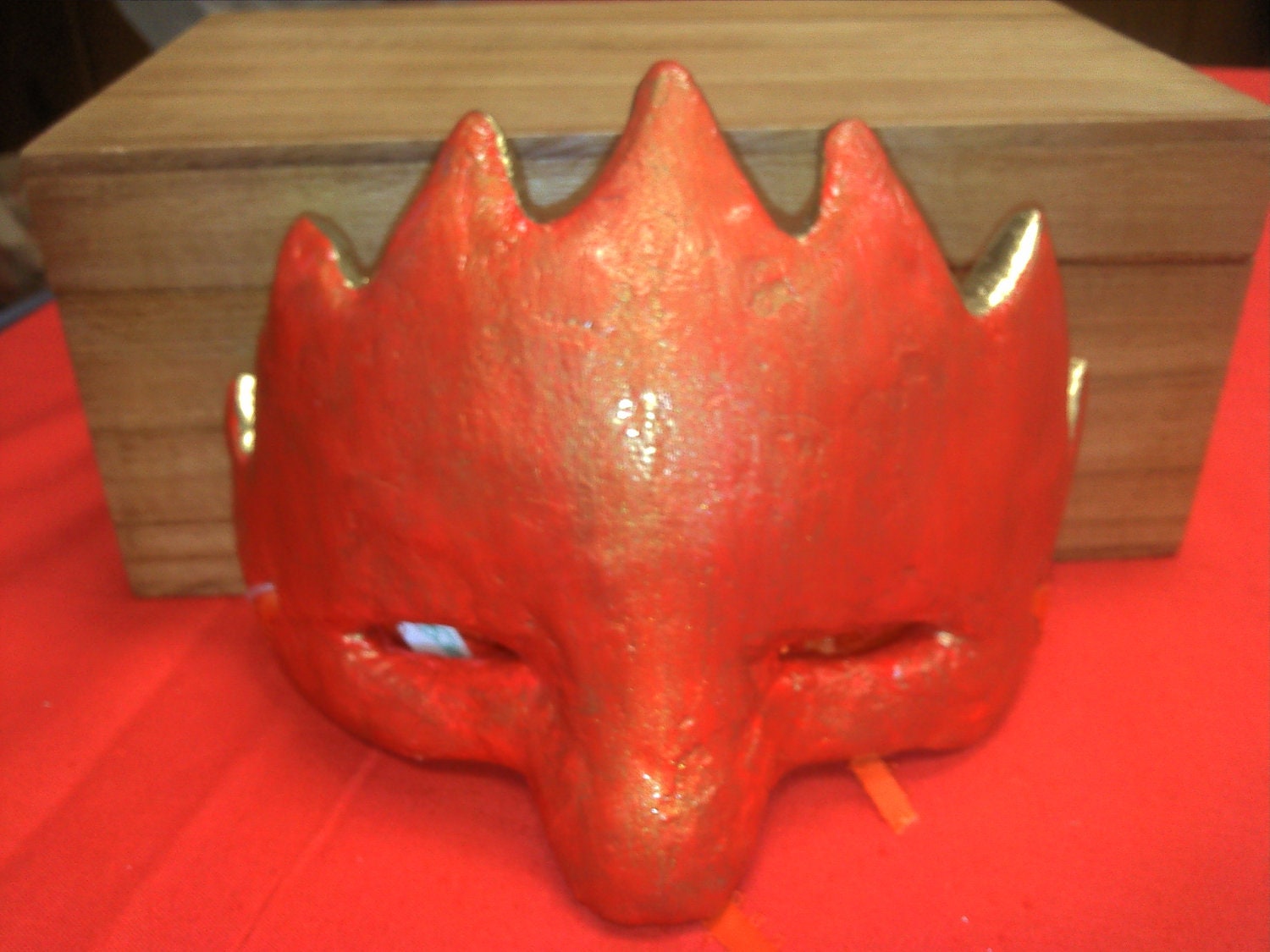 Fire Lord Mask for LARP, Cosplay, Halloween, Steampunk, Mardi Gras, or Lot5R