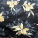 Pillow cases, set of 2, Black with gold colored Flowers