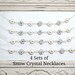 4 set of Bridesmaids Necklaces, Four Bridal Necklaces, Bridal Party Gifts, Wedding Necklace, Pearl, Rhinestone, Sterling Silver, Winter