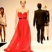 Scarlet Silk Hand Gathered Bustier Gown
