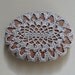 Table Decorations, Crochet Lace Stone, Original, Handmade, Home Decor, Woodland, Gray Thread