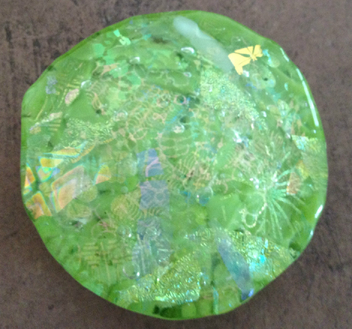 Glass Paperweight - Good Time Lime