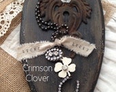 Shabby Chic Lucky Clover Necklace