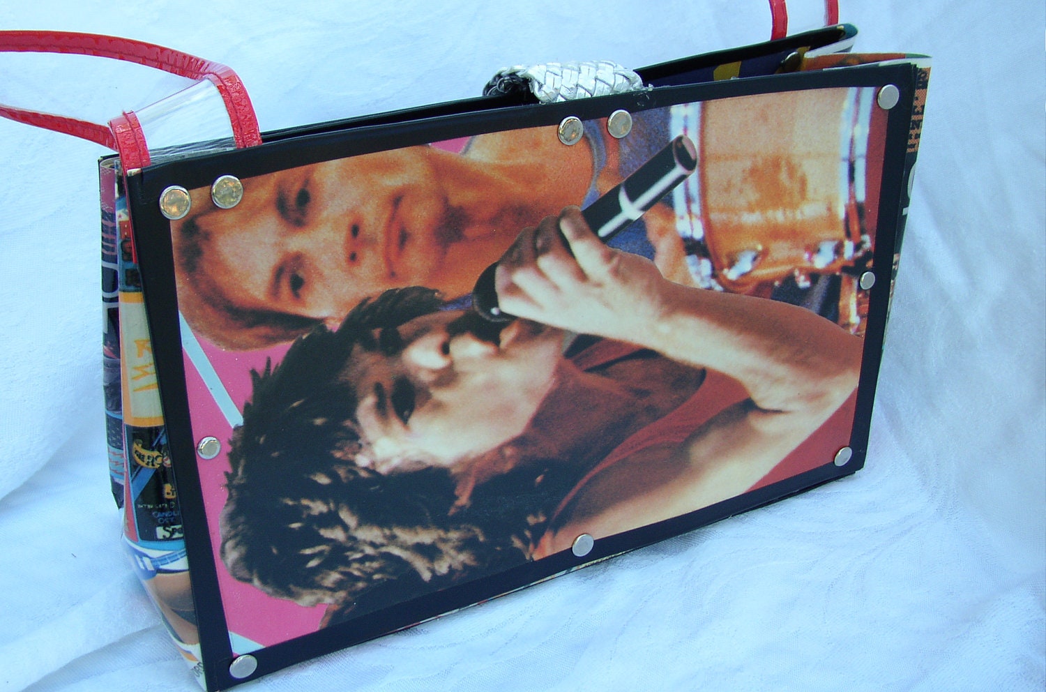 SALE-Rolling Stones Purse, Recycled Record Album Cover