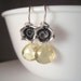 Lemon Quartz Earrings, Faceted Gemstone Briolette Earrings, Sterling Rose Earrings, Floral Jewelry Romantic