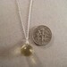 Yellow Quartz Necklace, Faceted Briolette, Gemstone Briolette Necklace, Lemon Quartz, Sterling Silver Chain, Pale Yellow, Under 50
