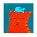 Pacifist Cat and Mouse - 8 x 10 Childrens Art Print