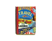 Travel Around the World - Notebook Spiral Bound - 4 x 6