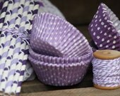 Lavender Mini Stars Paper Cupcake Liners Set of 25 Baking Cups Purple Violet Il_170x135