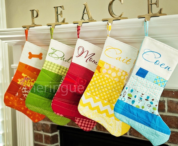 PATTERN Patchwork Christmas Stocking PDF format
