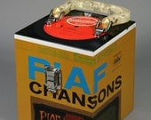 Edith Piaf CD Case or Keepsake Box Handmade from Recycled Record - Chansons