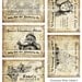 Antique Christmas Potion Wine Labels 4.25 x 3.25 digital collage sheet decorations for your holiday dinner parties printable cheer reindeer