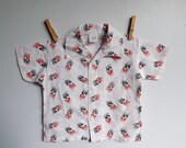 Vintage 1950s atomic pattern shirt