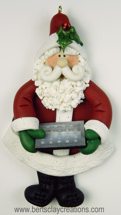 Ornament - IPad Santa