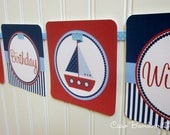 NEW - Anchor's Away - Happy Birthday Banner