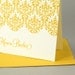 Personalized Stationery, Damask set of 8, Custom Notecard and Envelope Stationary Set, Choose Your Color, Feminine Pattern