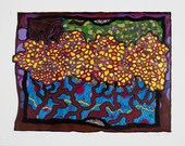 Tree  30 18" x 24" reduction relief print