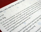 Letter from Santa Claus Completely Customized with Christmas Stickers