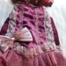 Purple girdle skirt lace burgundy satin ruffles bow vintage victorian romantic small medium by vintage opulence on Etsy