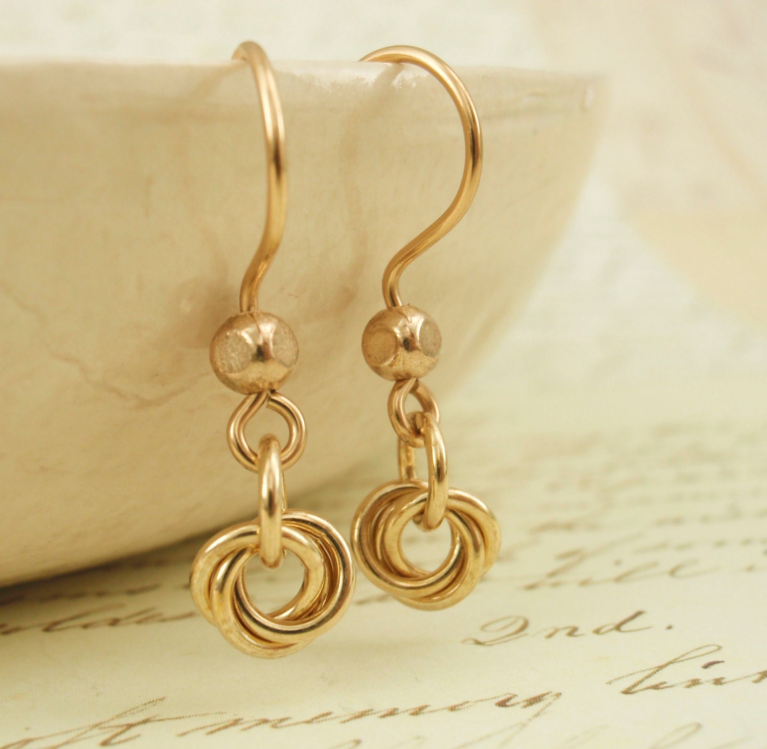 Brass Earrings - Little Cutties