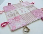 Baby Girl Custom Lovey with Hand Embroidery by Dolce Dreams