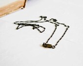 20 inch Fine figaro chain - natural brass